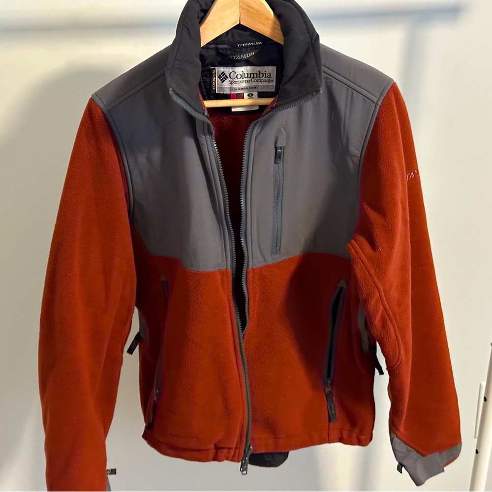 Columbia Titanium fleece full zip jacket for men size S